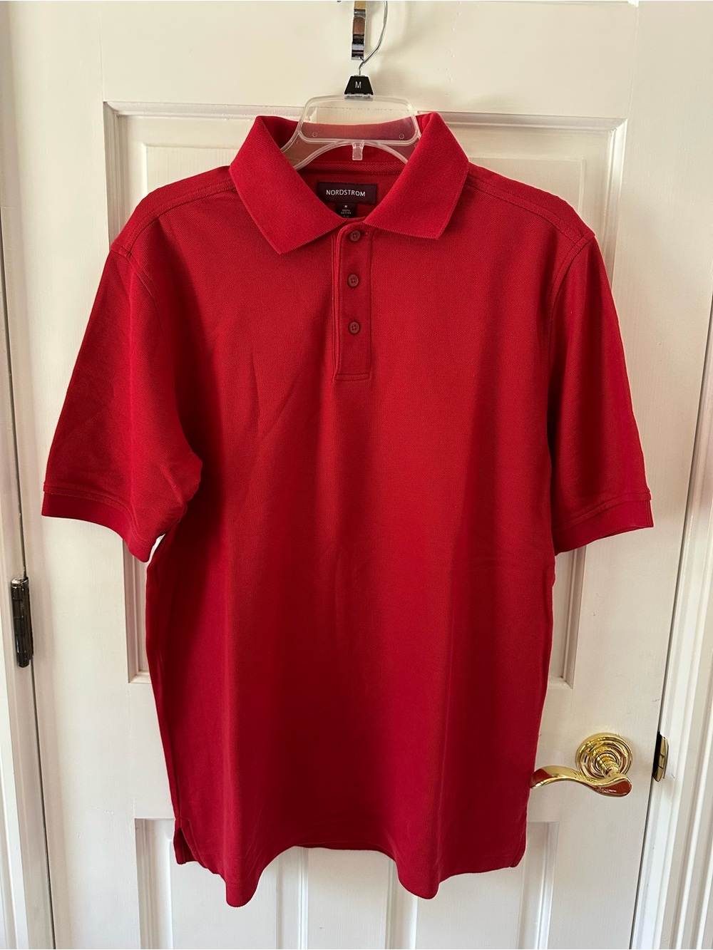 Nordstrom Men’s Red Short-Sleeve Polo Shirt